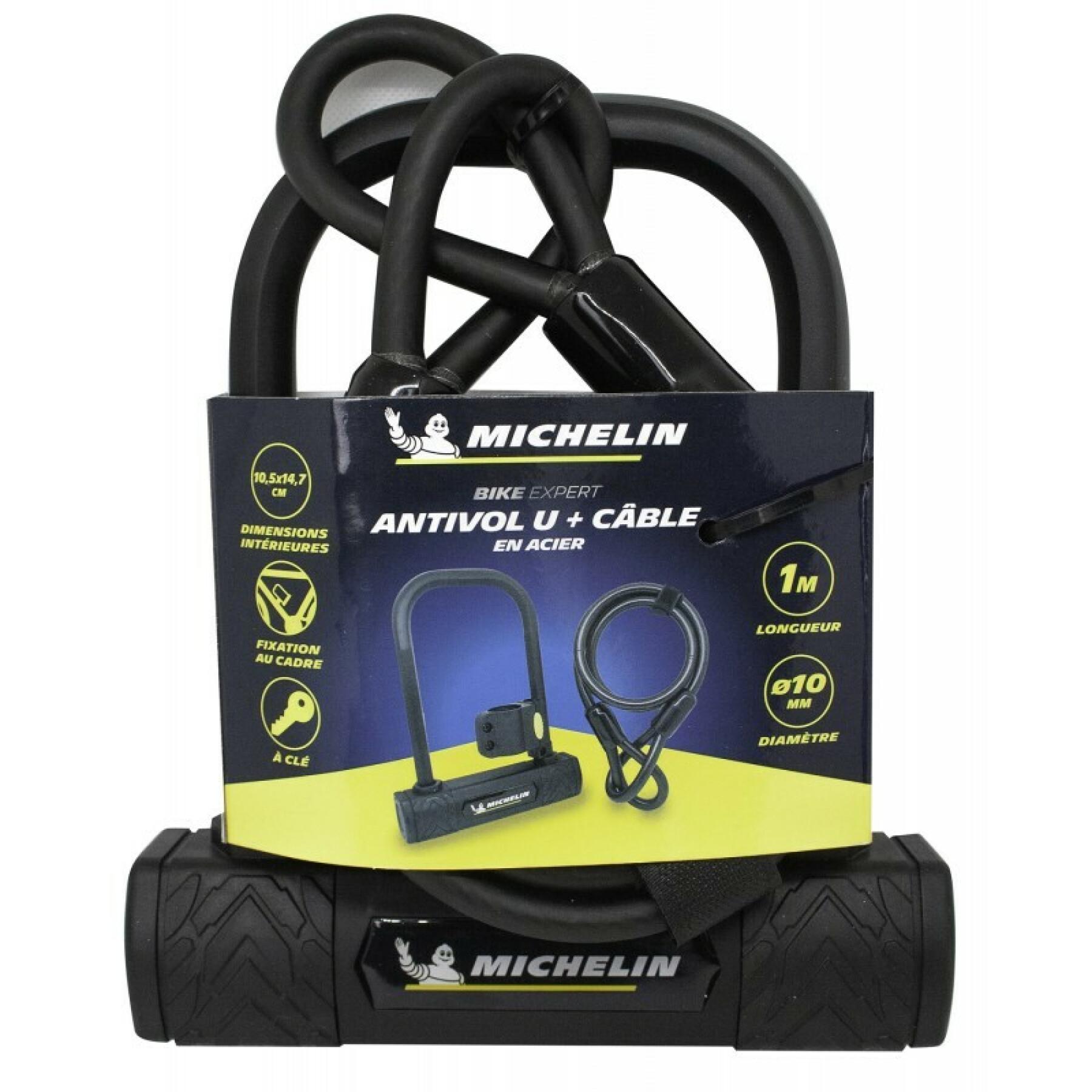Anti-theft device u 147 + cable Michelin 1m