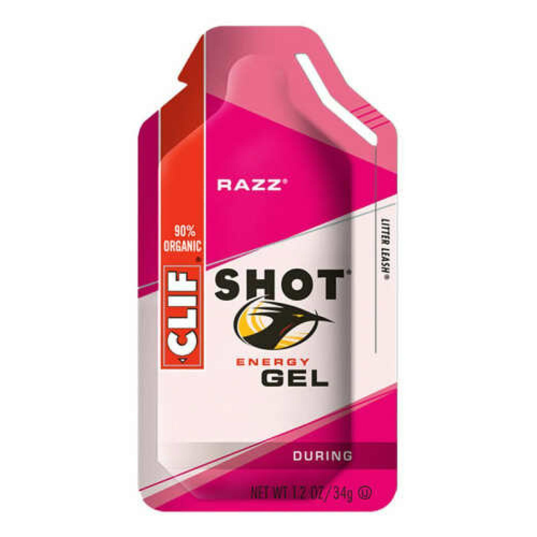 Raspberry gel shot Clif Bar (x24)