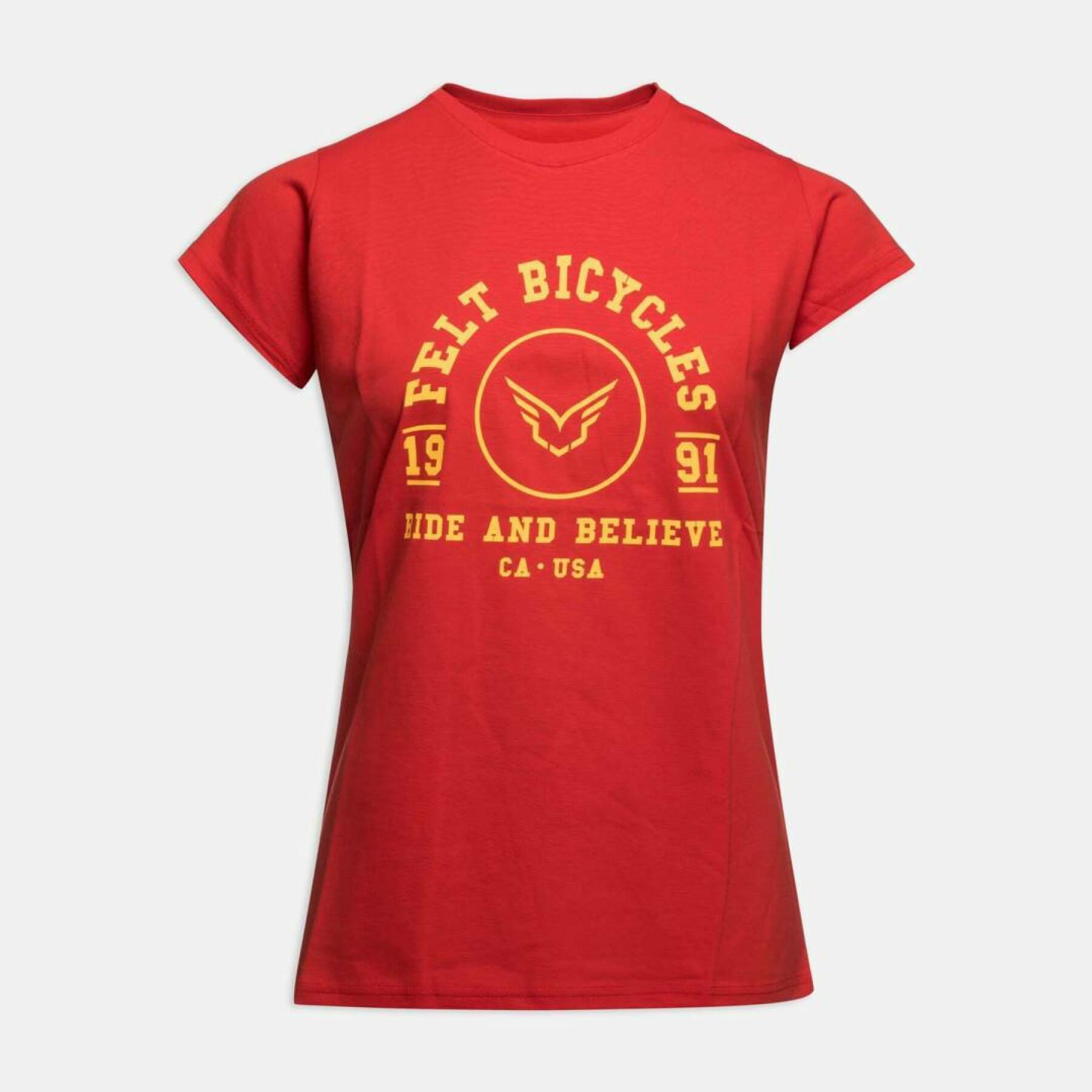 Women's T-shirt Felt Ride&Believe
