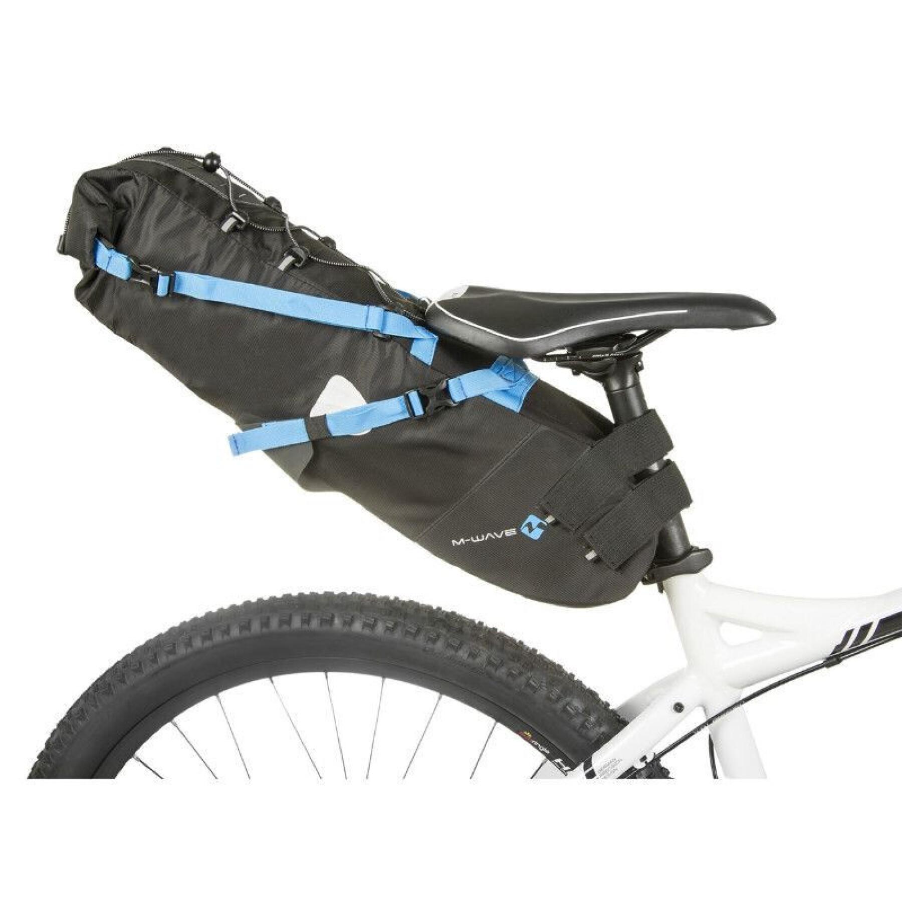 Waterproof bicycle saddle bag with velcro fastening P2R 50 x 15 x 15 cm 5kgs