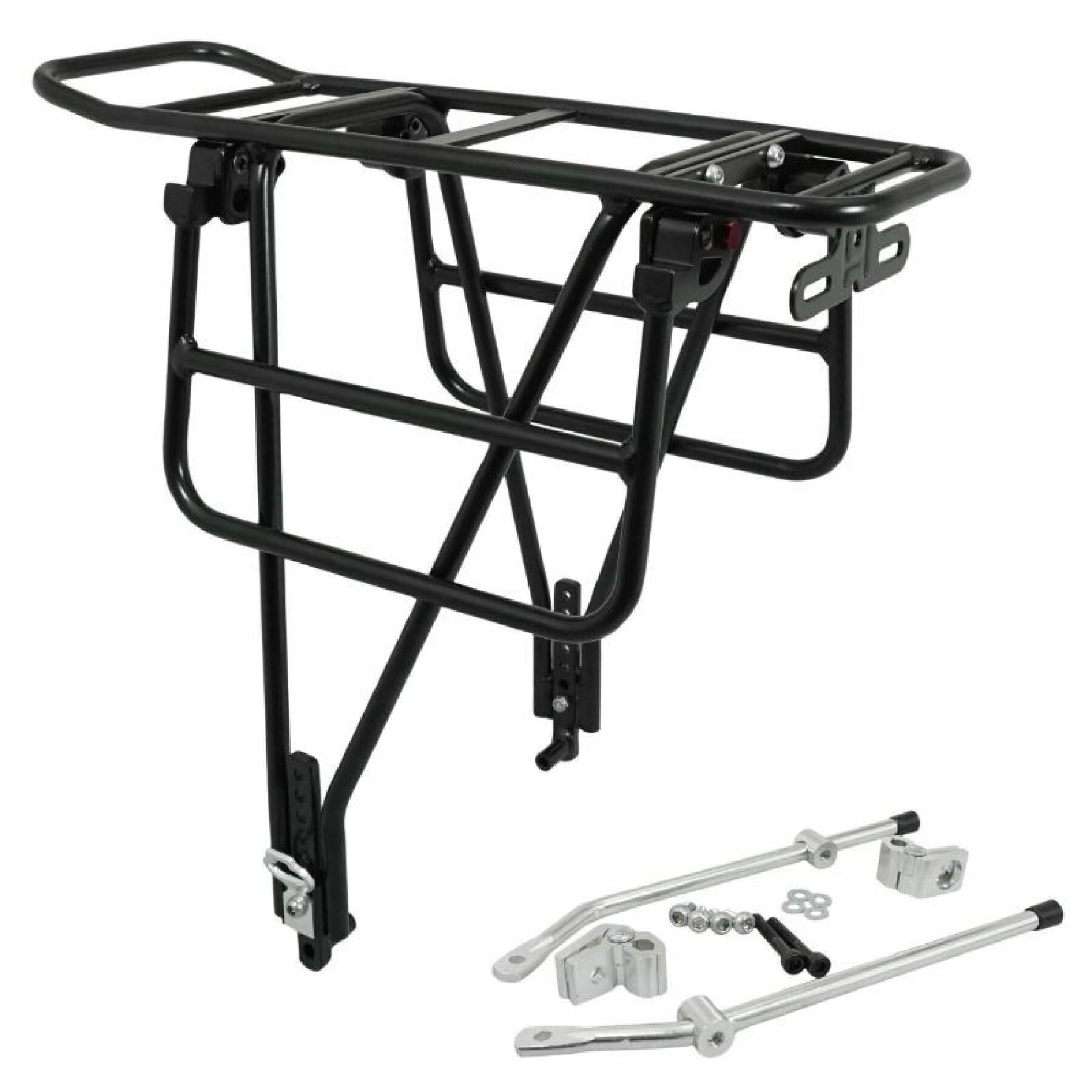 Rear bike carrier folding platform on the sides aluminum compatible disc brake P2R 10 kg