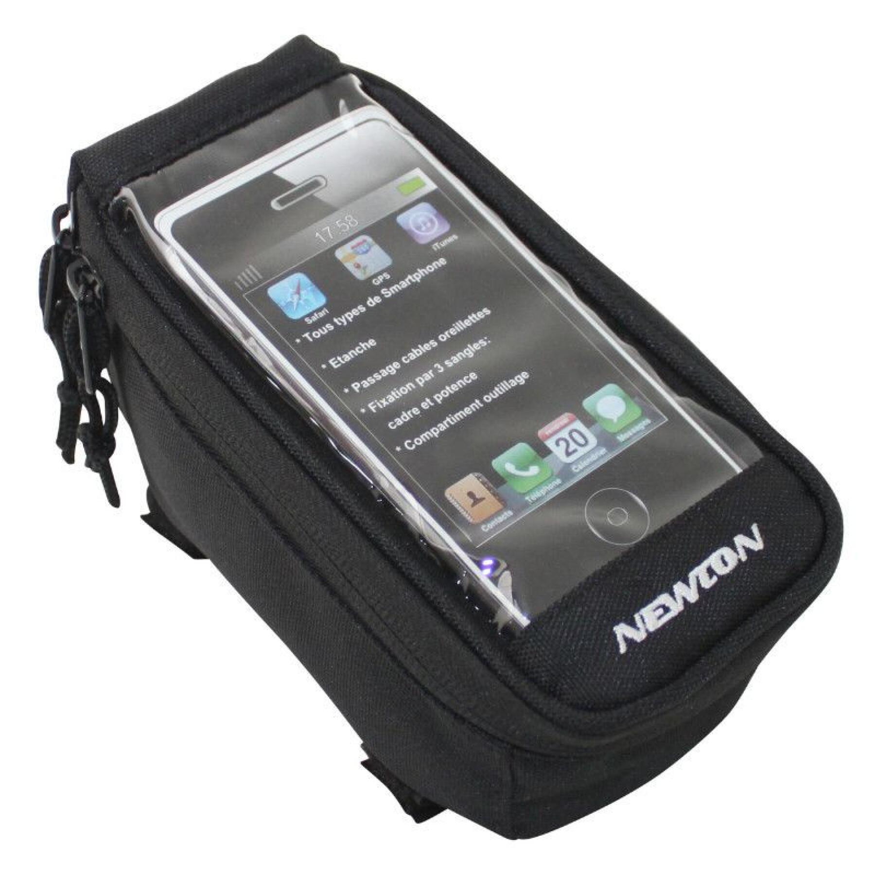 Bike frame bag-potential smartphone for cell phone - i-phone velcro attachment P2R 17 x 9 x 7 cm