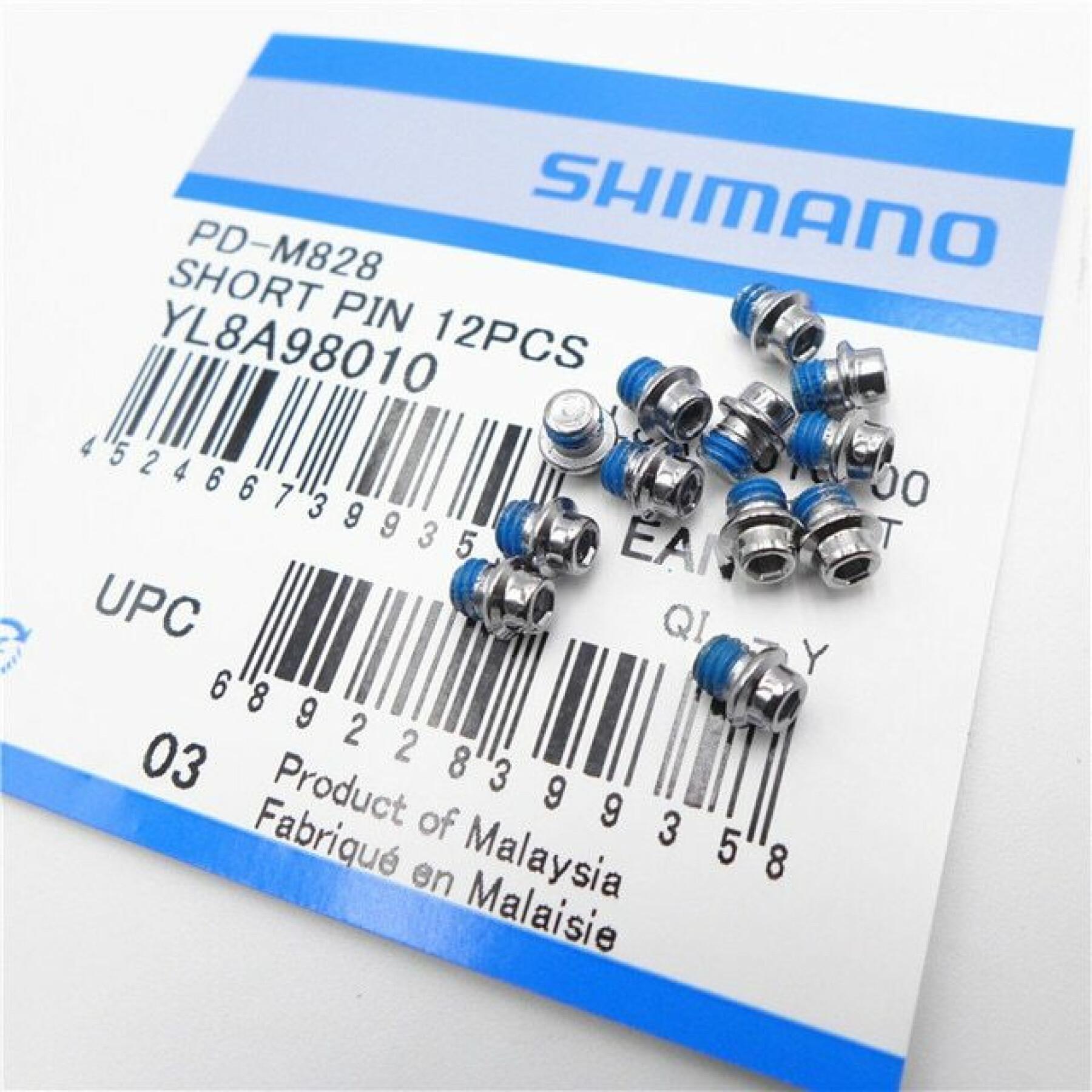 Set of 12 pieces short lugs Shimano PD-M828