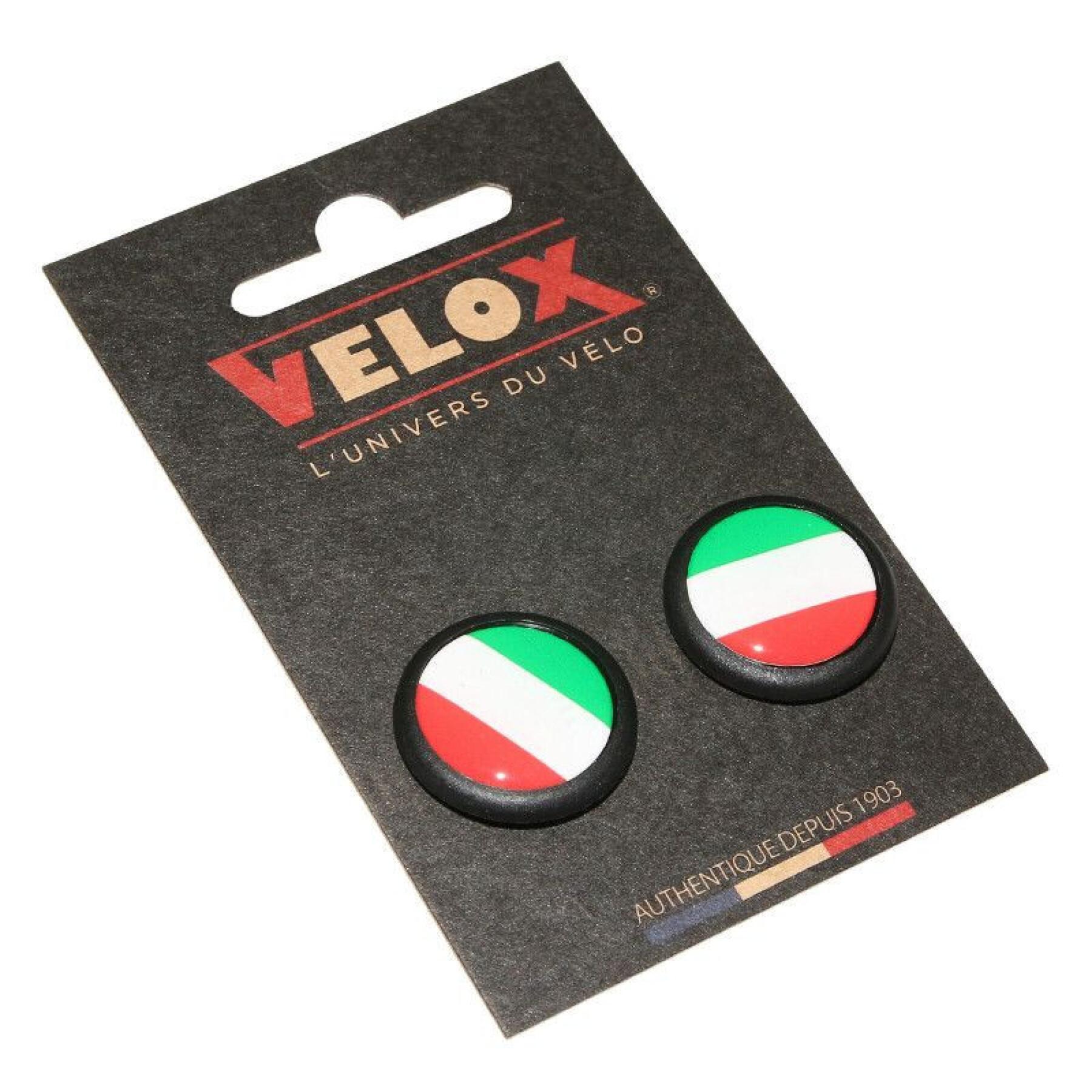 Set of 2 handlebar caps for road bikes Velox Doming italie