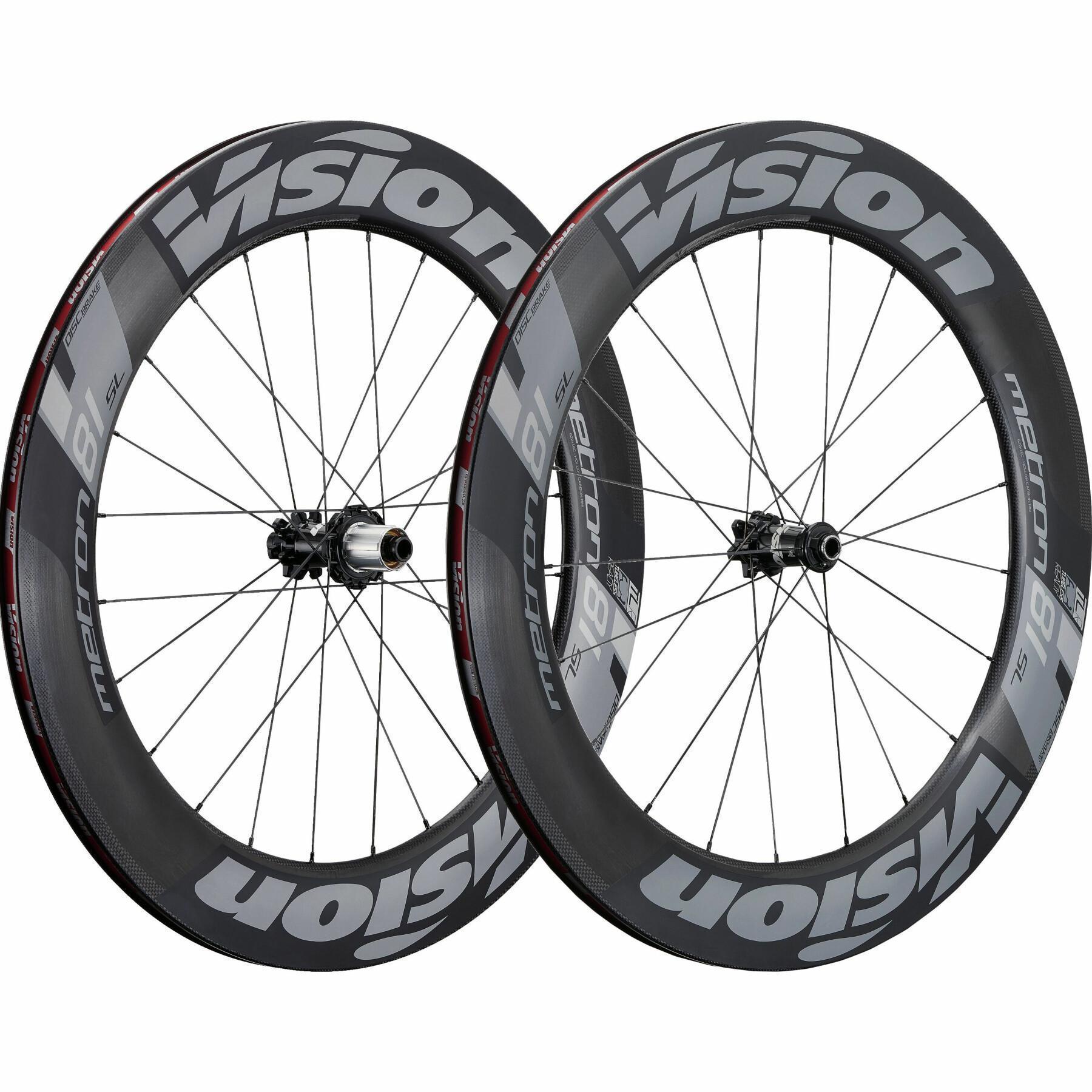 Disc wheels with tyres Vision Metron 81 sl center locks tl sh11