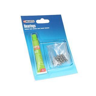 Set of 36 bearing balls with grease Weldtite 4,762