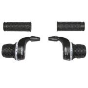 Mountain bike shifter with pair of liners - twist grip P2R Indexe Type Gripshift 7 V