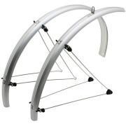 Pair of city-vtc mudguards with classic stainless steel fixing Stronglight road 28''