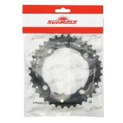 Triple middle outer MTB chainring compatible with autres Sunrace 4BRA
