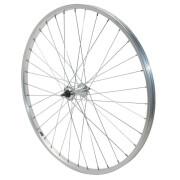 Front bike wheel aluminum hub solid axle Velox